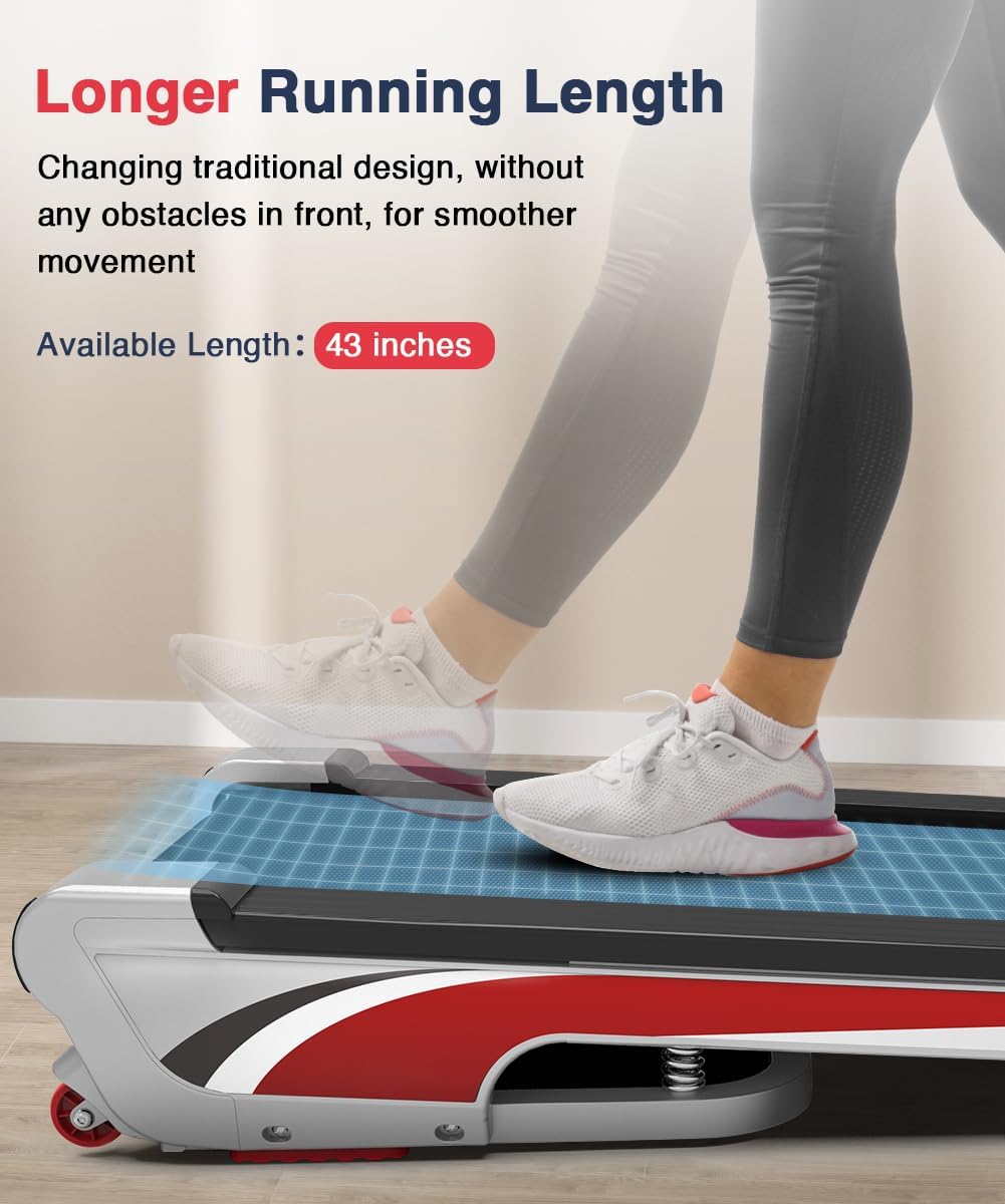 Redliro Walking Pad Treadmill with 6% Incline, 350+ lb Capacity X391818