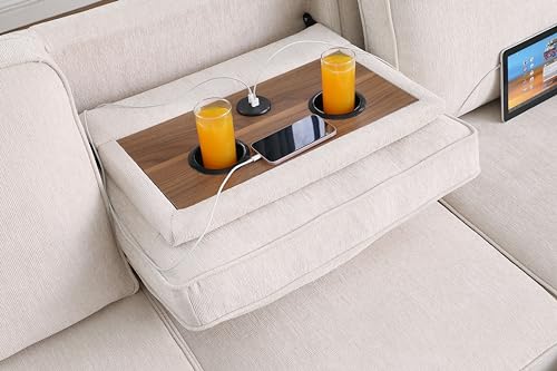 L-Shaped Pull Out Sleep Sofabed with Storage Chaise, Chenille Upholstered X30892