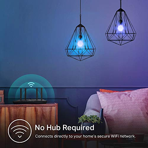 Kasa Smart Light Bulbs, Full Color Changing Dimmable WiFi, A19, 4 Pack R3736