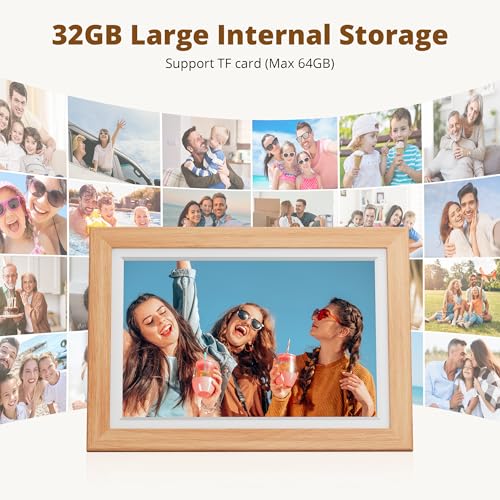 Dragon Touch 10.1'' WiFi Digital Picture Frame HD IPS Touch Screen S798