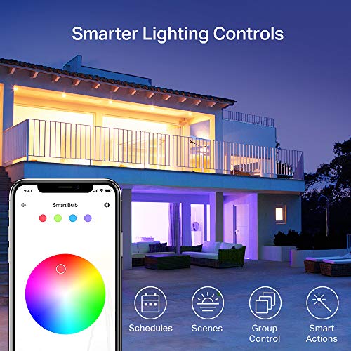 Kasa Smart Light Bulbs, Full Color Changing Dimmable WiFi, A19, 4 Pack R3736