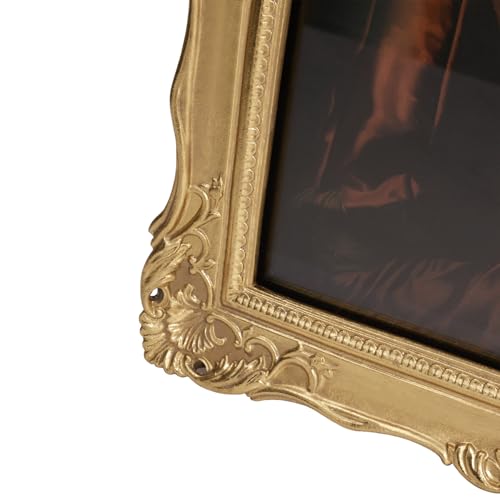 Vintage 8x10 Picture Frame with Glass Front, Antique Retro Photo Frame for Wall or Tabletop, Silver N745