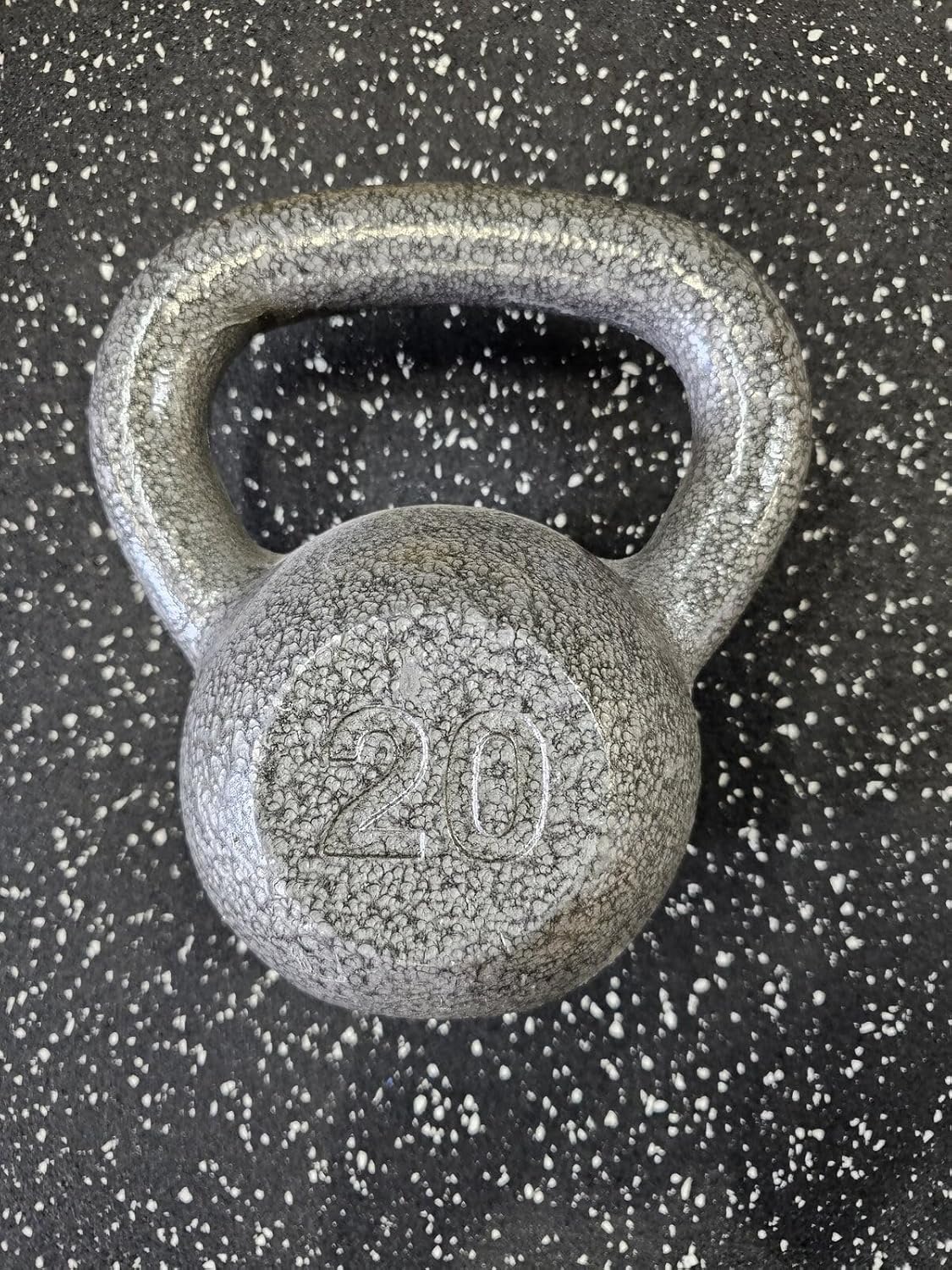 Cast Iron Kettlebell 20 lb Hammertone Gray Y9191