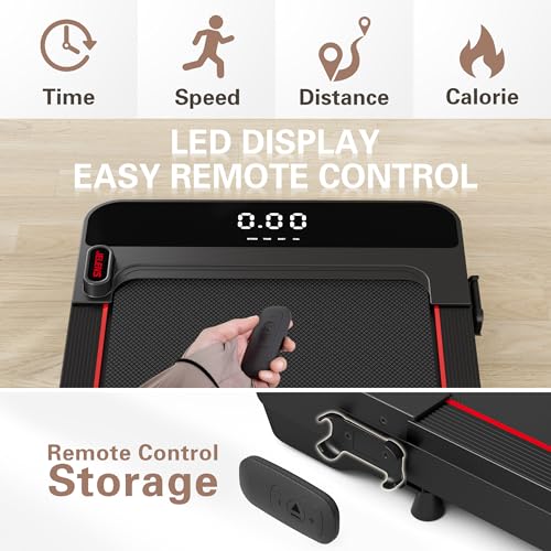 Walking Pad Under Desk Treadmill 2.5HP Portable with Remote Control V699