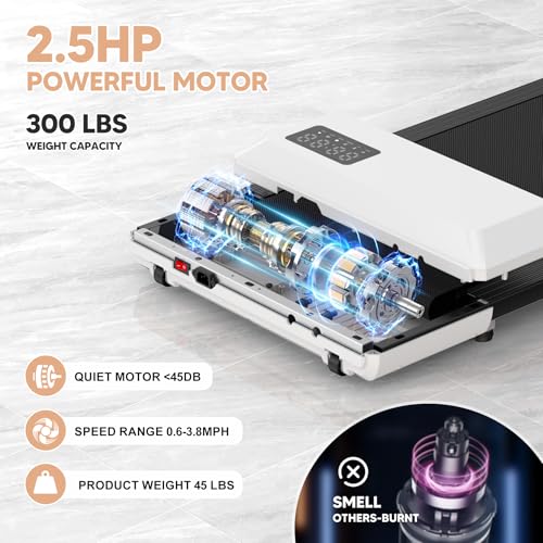 Walking Pad Under Desk Treadmill with Remote Control and LED Display F440