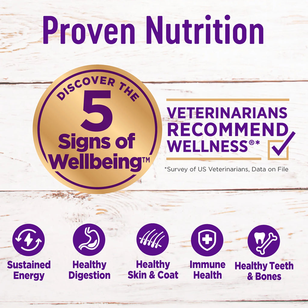 Wellness Complete Health Natural Dry Dog Food, Lamb & Barley, 30 lb Y672403