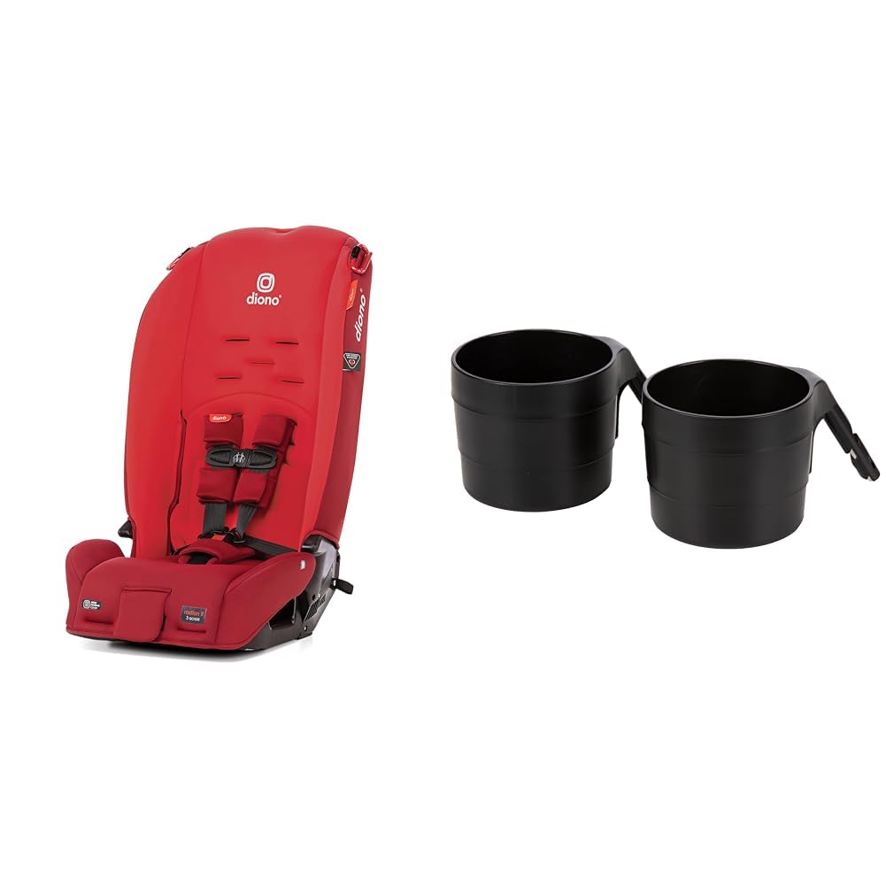 Diono Radian 3R Convertible Car Seat Bundle with XL Cup Holders for Radian Car Seats, Pack of 2