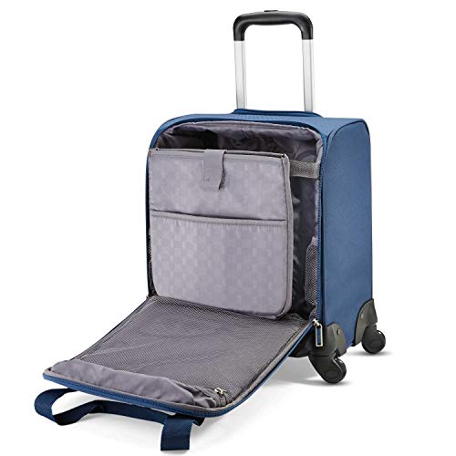 Samsonite Underseat Carry-On Spinner with USB Port, Purple A469
