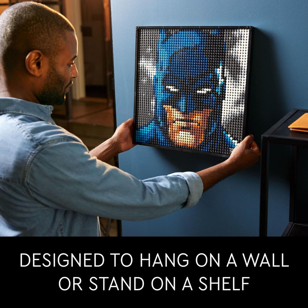 LEGO Art Jim Lee Batman Collection 31205 Building Blocks, DC Comics Wall Decor O6636