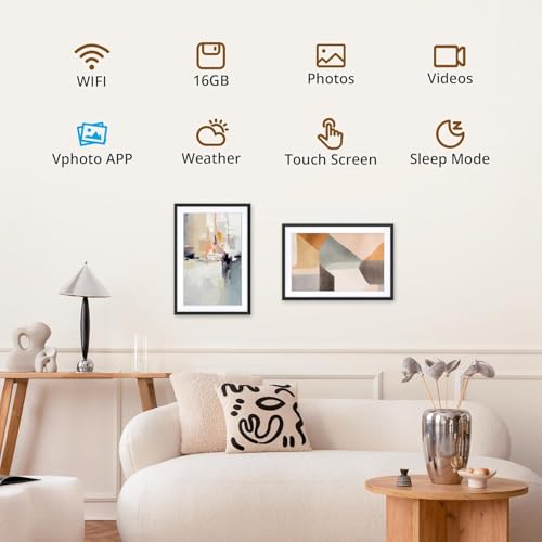 Dragon Touch 10.1'' WiFi Digital Picture Frame HD IPS Touch Screen S798
