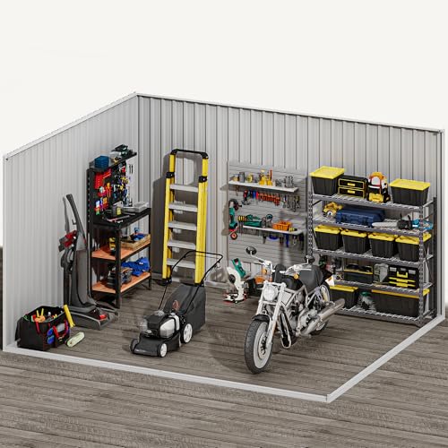 DWVO 6x4ft Metal Storage Shed for Outdoors, Dark Gray T6985