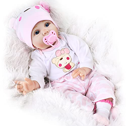 CHAREX Reborn Baby Dolls Girl - 16 Inches Realistic Soft Vinyl Newborn Doll for Kids Ages 3+ A542