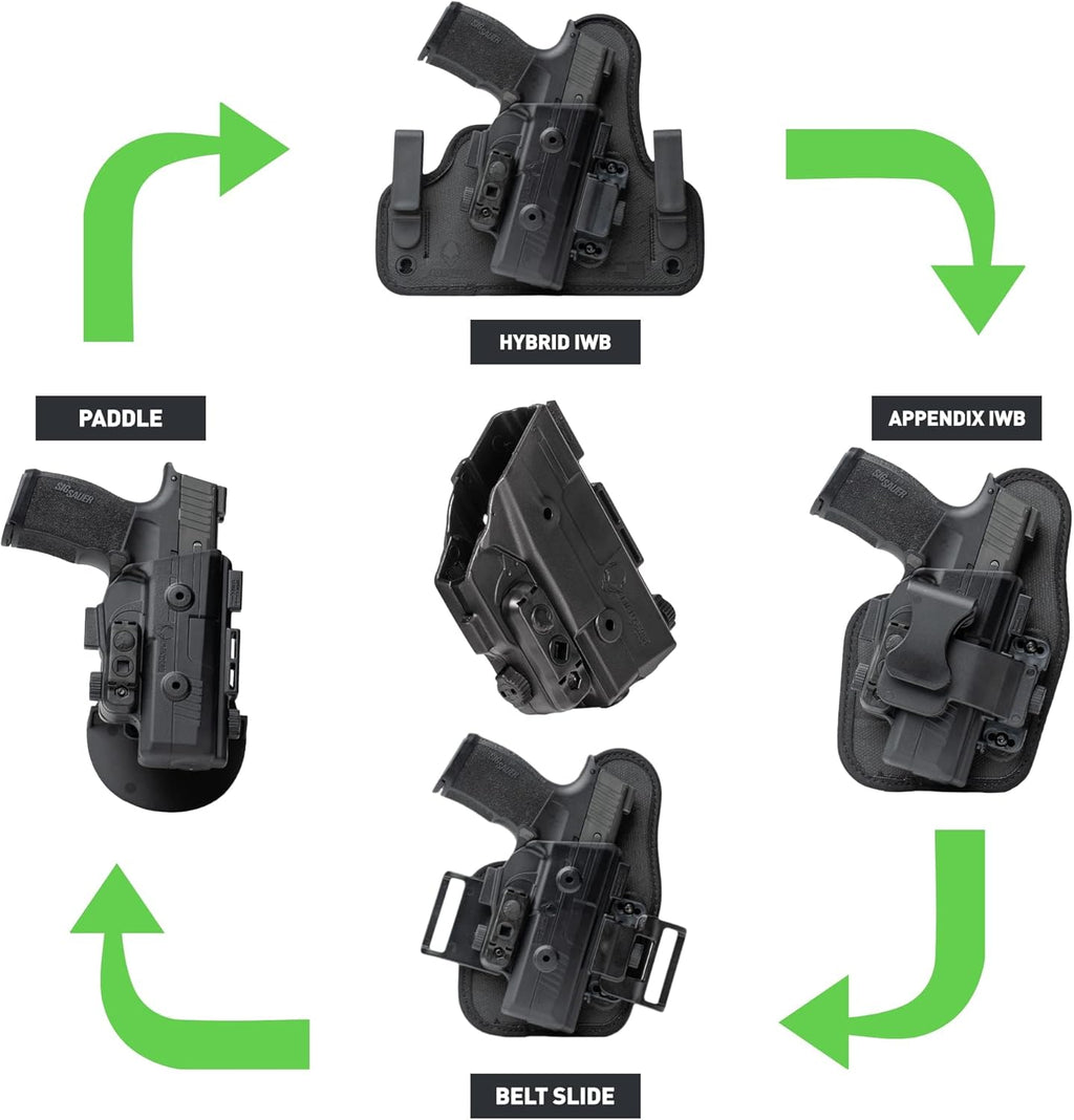 Alien Gear ShapeShift 4 in 1 Holster - IWB, OWB, Appendix, Tuckable A5851