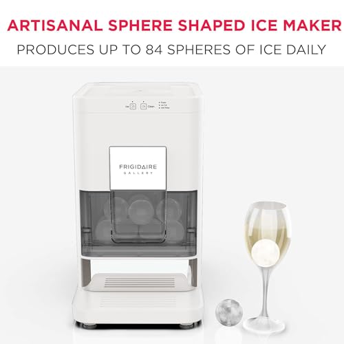Frigidaire Countertop Sphere Ice Maker with Transparent Window, 84 Ice Spheres Per Day, White Z526685