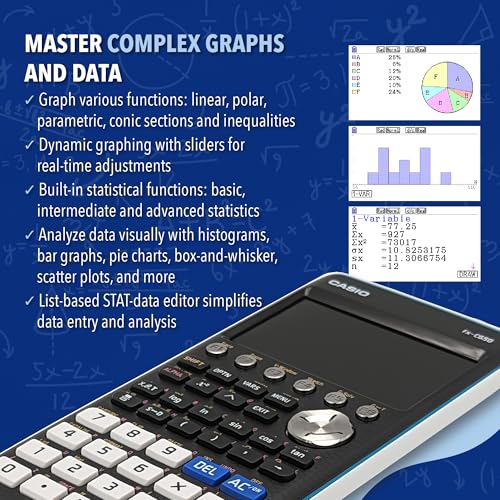 Casio fx-CG50 PRIZM Color Graphing Calculator with 3D Graph & Python A180