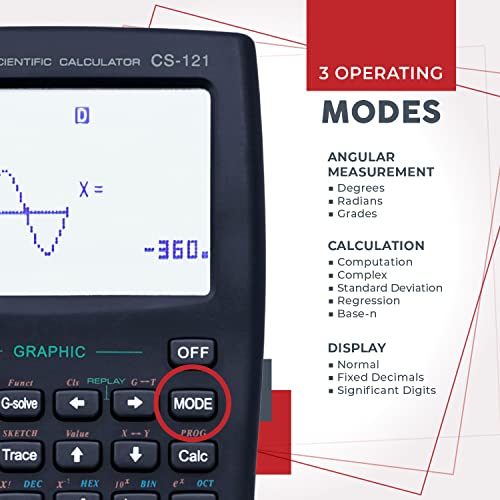 Scientific Calculator with Graphic Functions for High School and College E1591