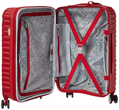 American Tourister Disney Hardside Expandable Spinner Luggage, Red, Carry-On 20-Inch G635262