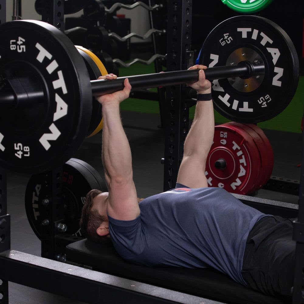 Titan Fitness 7 FT Axle Barbell, Fat Grip, 660 LB L8417