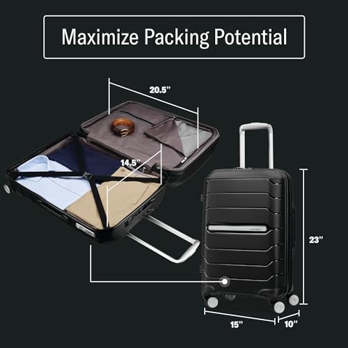 Samsonite Freeform 21-Inch Hardside Carry-On Luggage with Spinner Wheels M321762