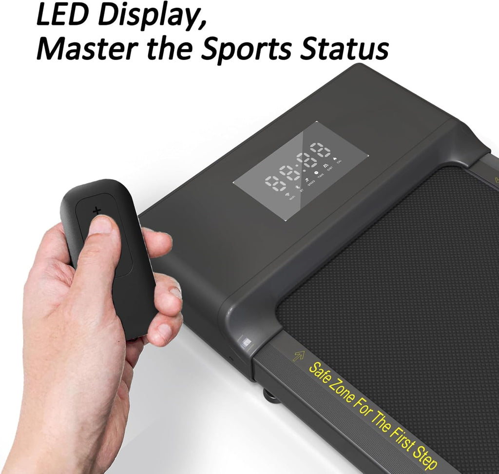 Walking Pad 2 in 1 Treadmill with LED Display and Remote Control F2334
