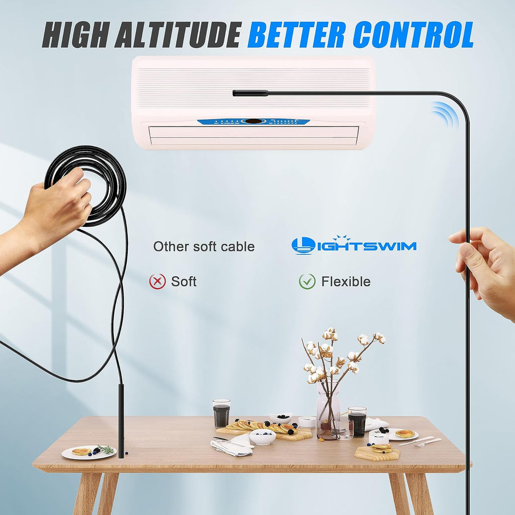 Industrial Endoscope Inspection Camera 4.3" IPS Borescope with 16.5FT Semi-Rigid Cable Q459956