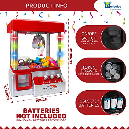 Bundaloo Claw Machine Arcade Game with Sound, Lights for Kids U91767