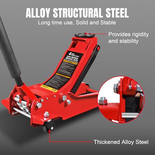 BIG RED T83006 Torin Hydraulic Trolley Floor Jack 3 Ton Capacity Y47431