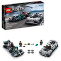 LEGO Speed Champions Mercedes-AMG F1 W12 E Performance & Mercedes-AMG Project One Toy Cars, Sports Car Model Building Kit, Collectible Race Car Toy, First Day of School Gift for Kids and Teens, 76909