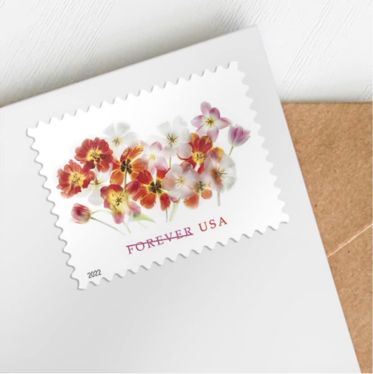 USPS Tulips Postage Forever Stamps Sheet of 20 P9498