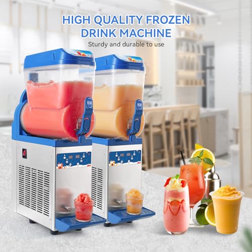 Commercial Slushy Machine 30L 304 Stainless Steel for Bars Cafes Restaurants Y67116