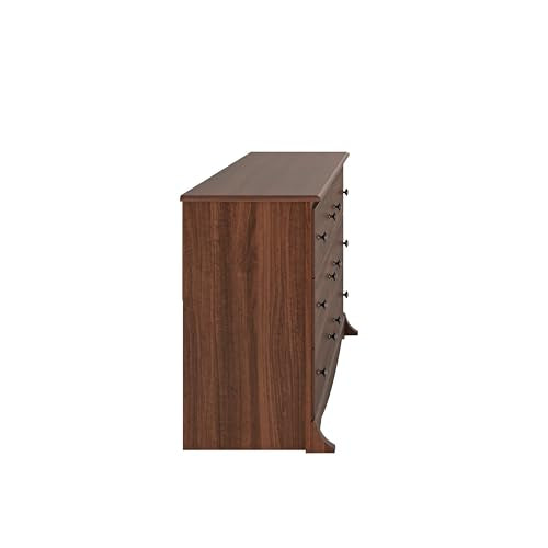 Prepac Rustic Ridge Farmhouse 6-Drawer Double Dresser, Brown X6434