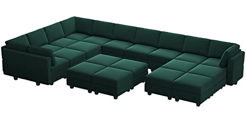 Belffin Oversized Modular Sectional Sofa with Double Chaises and Storage F17277