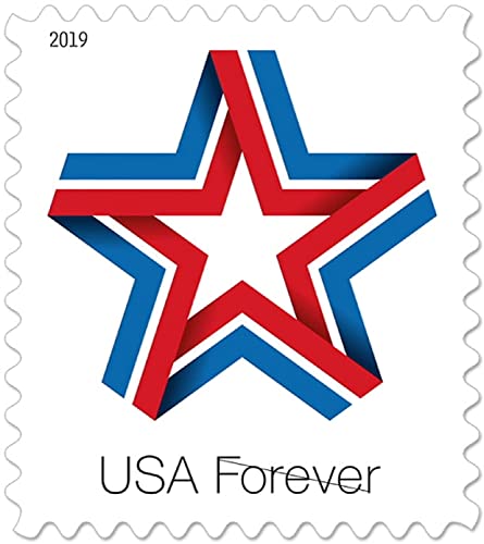 Star Ribbon 100 Forever First Class Postage Stamps O91132