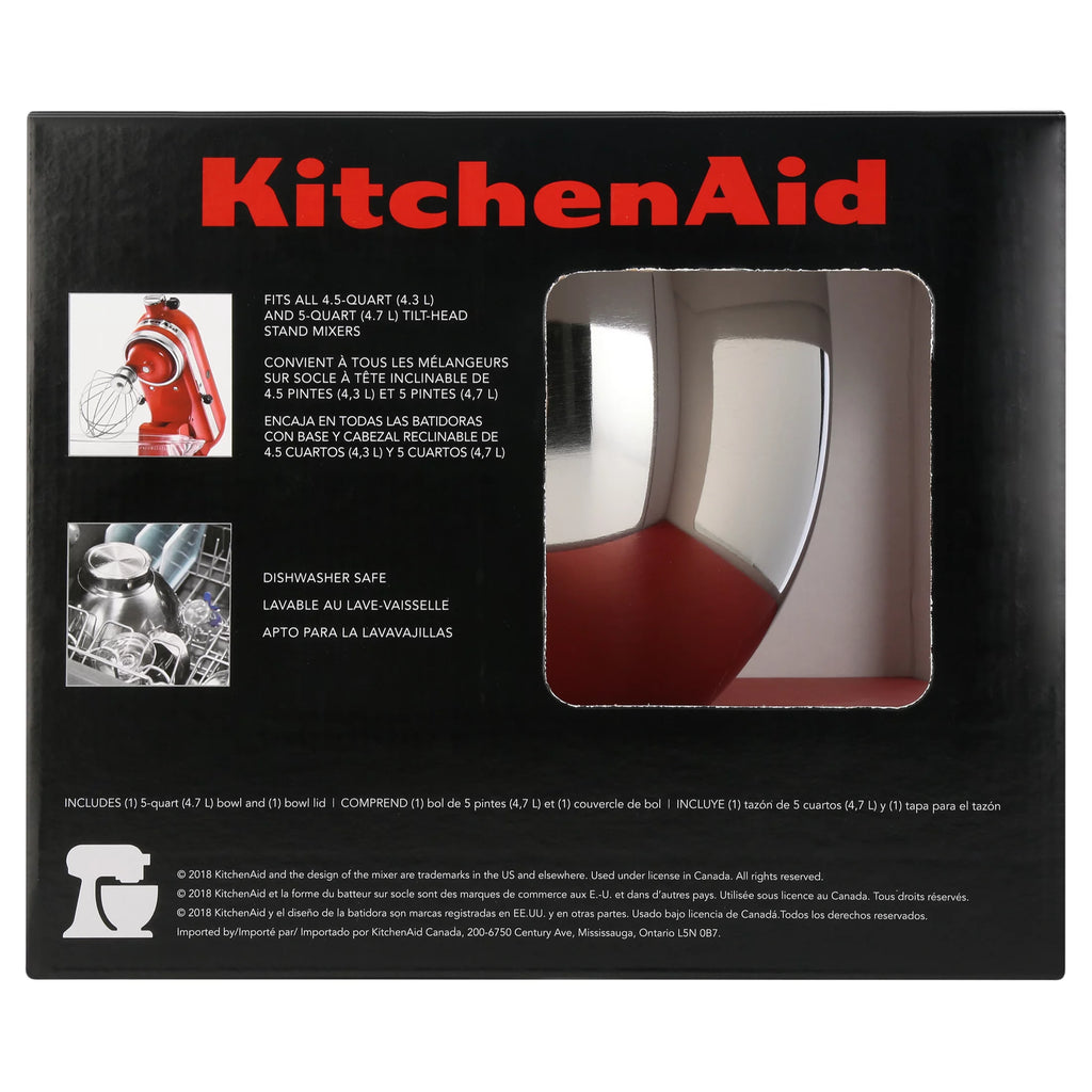 KitchenAid® 5-Qt. Tilt-Head Polished Stainless Steel Bowl with Handle, K5THSBP Z345079
