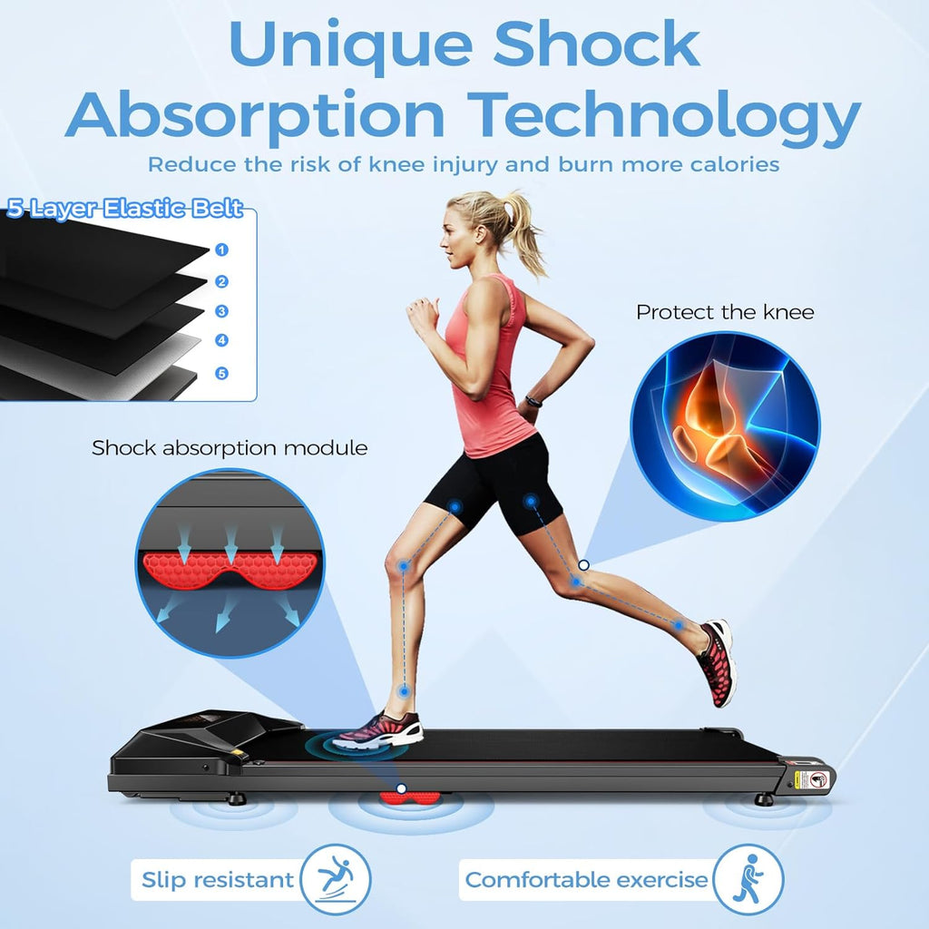 3 in 1 Portable Walking Pad Treadmill for Home, 320 lbs Capacity D19395