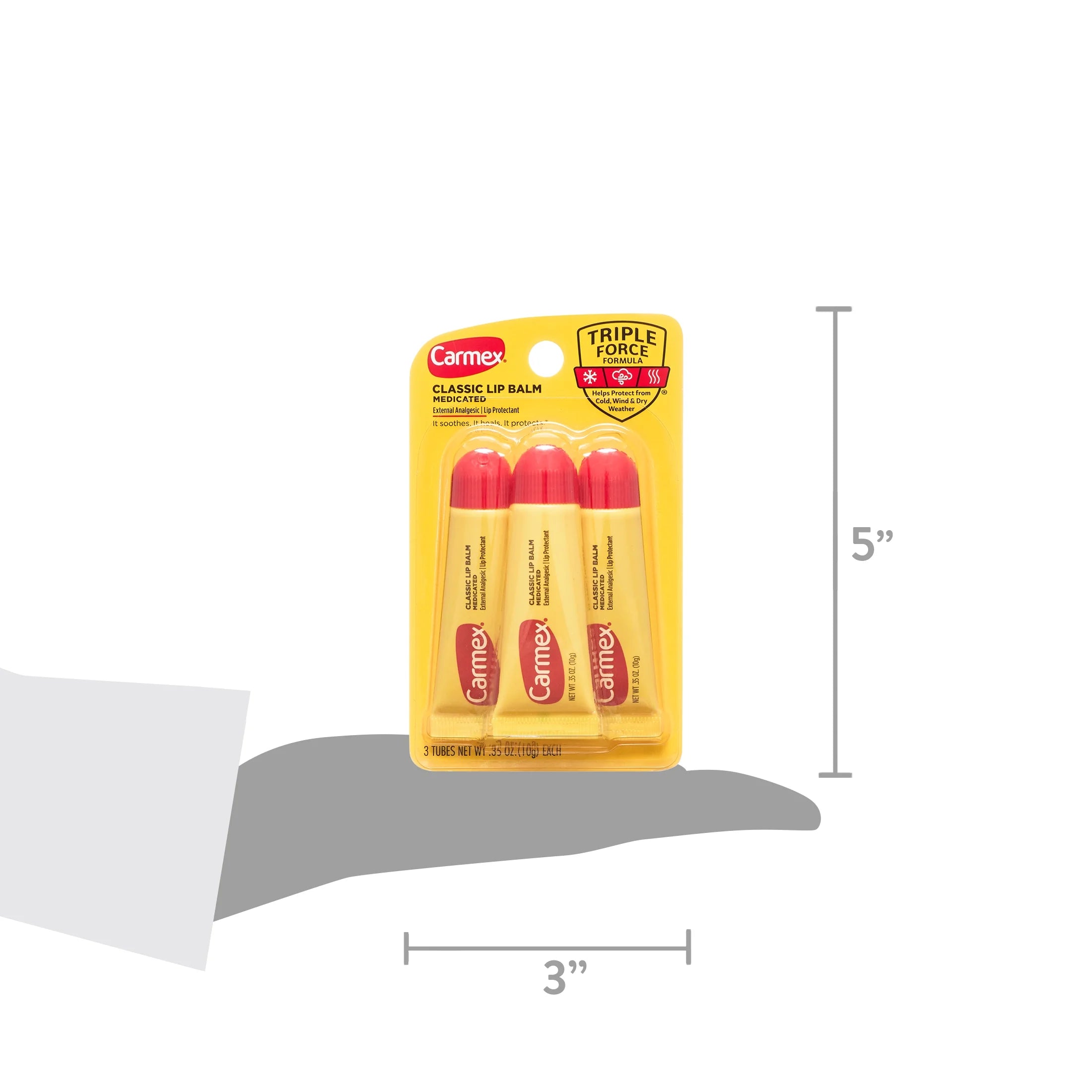 Carmex Medicated Classic Lip Balm Tubes, 0.35 oz, 36 Count U181