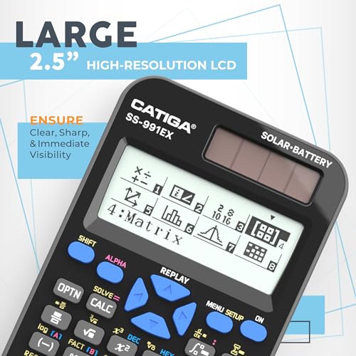 Scientific Calculator with Graphic Functions for High School and College E1591