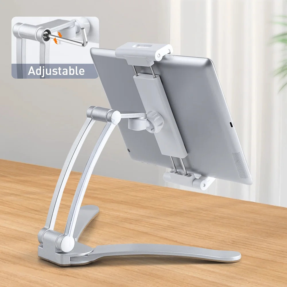 onn. 2-in-1 Tablet Stand for 5.5''-12.9'' Devices, 360º Rotation O4136