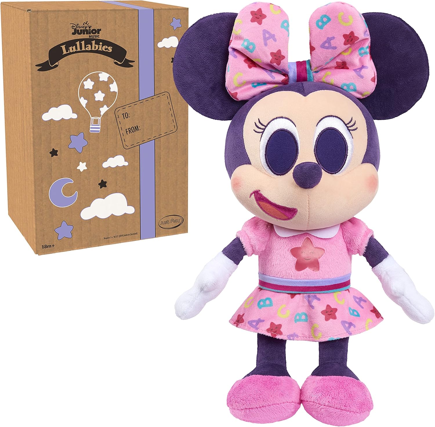 Disney Junior Music Lullabies 11-inch Bedtime Plush, Minnie Mouse