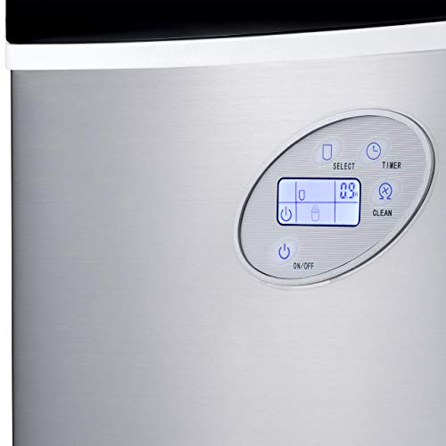 Newair Portable Ice Maker 50 lb Daily, Compact Countertop, Stainless Steel Z926920