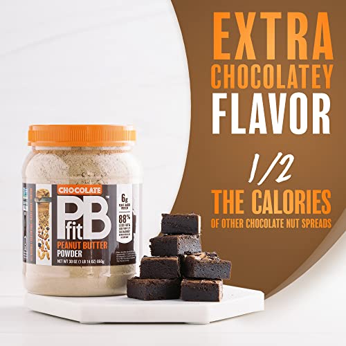 PBfit All-Natural Chocolate Peanut Butter Powder, Extra Chocolatey, 30 oz. B9577