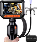Daxiongmao Endoscope Camera with Light, Two-Way Articulating Borescope, IP67 Waterproof Sewer Camera, Borescope camera with light, 1080 HD Endoscope, 5.0 ft Semi-Rigid Cable Endoscope, Gadgets for Men
