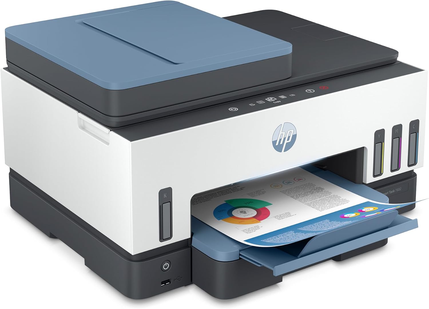 HP Smart Tank 7602 Wireless All-in-One Ink Tank Printer with 2 Years of Ink Included H750