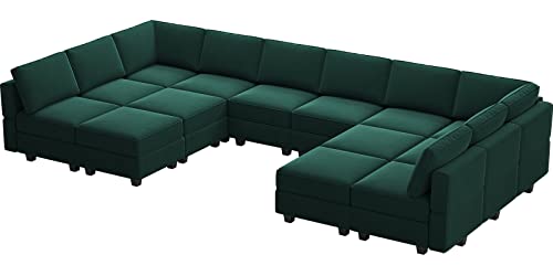 Belffin Oversized Modular Sectional Sofa with Double Chaises and Storage F17277