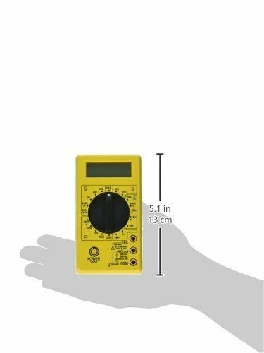 Power Gear Digital Multimeter 17 Range 6-Function Yellow I384004