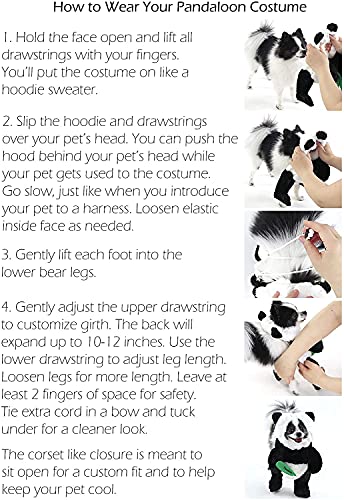 Pandaloon Dog Halloween Costume with Arms for Small and Medium Dogs and Cats A540