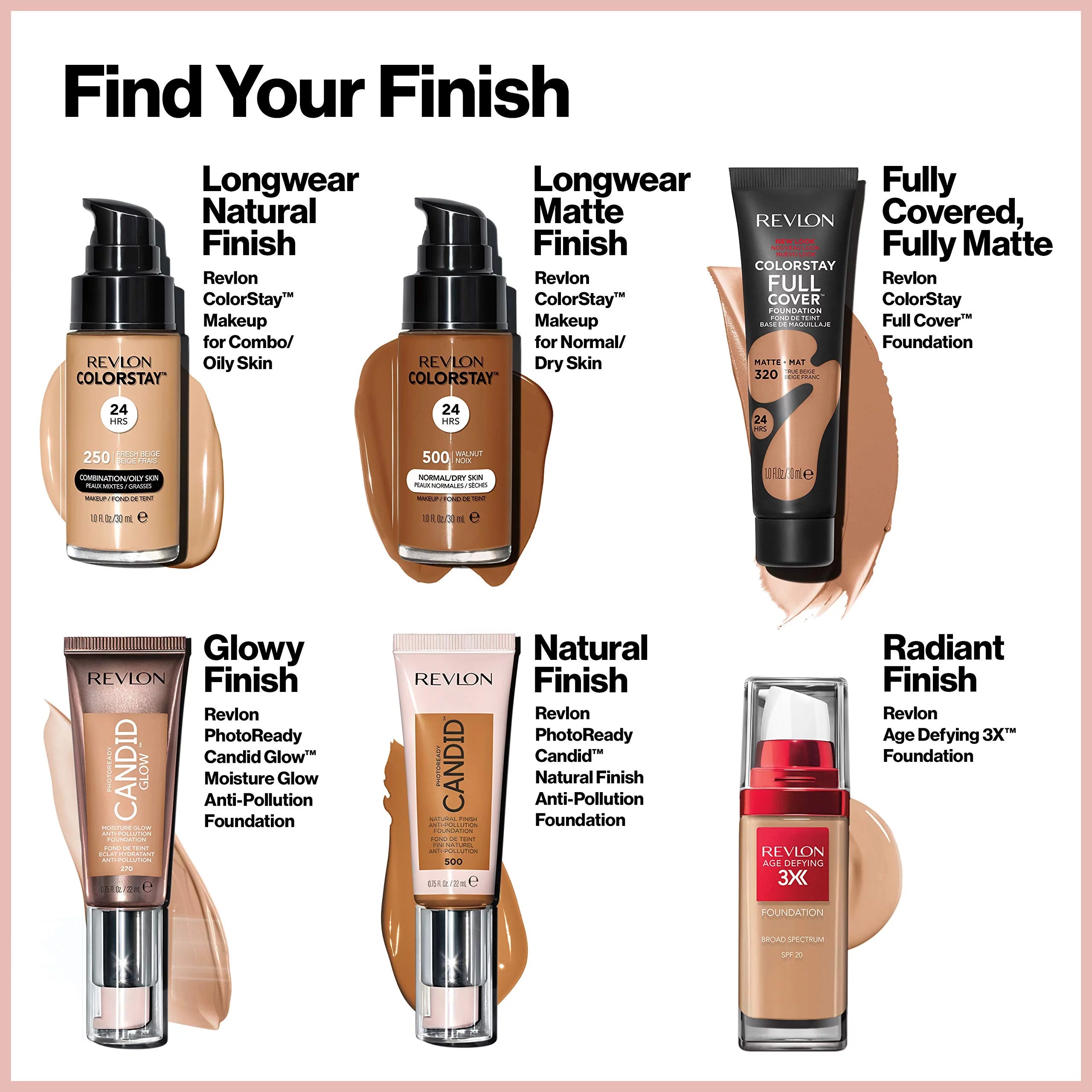 Revlon ColorStay Full Cover Matte Foundation 330 Natural Tan, 1 Fl Oz (Pack of 10) Y5635