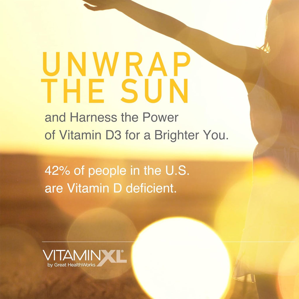 OmegaXL VitaminXL D3 5000 IU Immune Support Supplement, 30 Softgels E595147