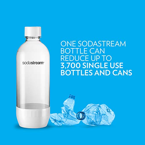 SodaStream CLASSIC DWS Carbonating Bottle Black, 1L Twin Pack F7392