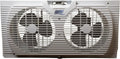 9 inch Deluxe Twin Window Fan, 9", White